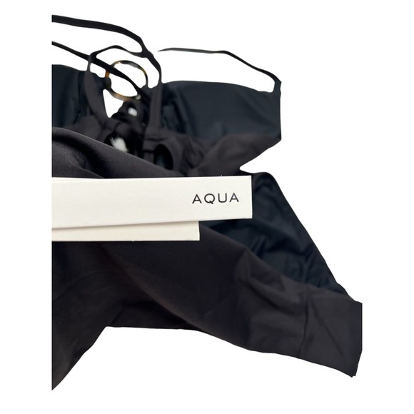 NWT Aqua Swim Women's Sz XS Three-Ring Plunge One Piece Swimsuit - Picture 6 of 9
